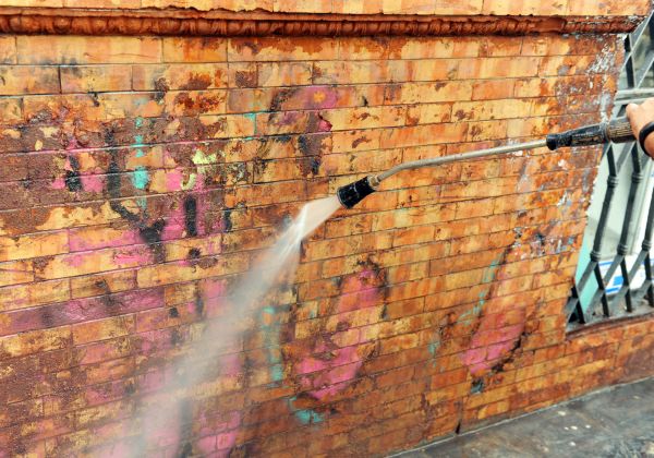 Brick Graffiti Cleaning in Waterloo